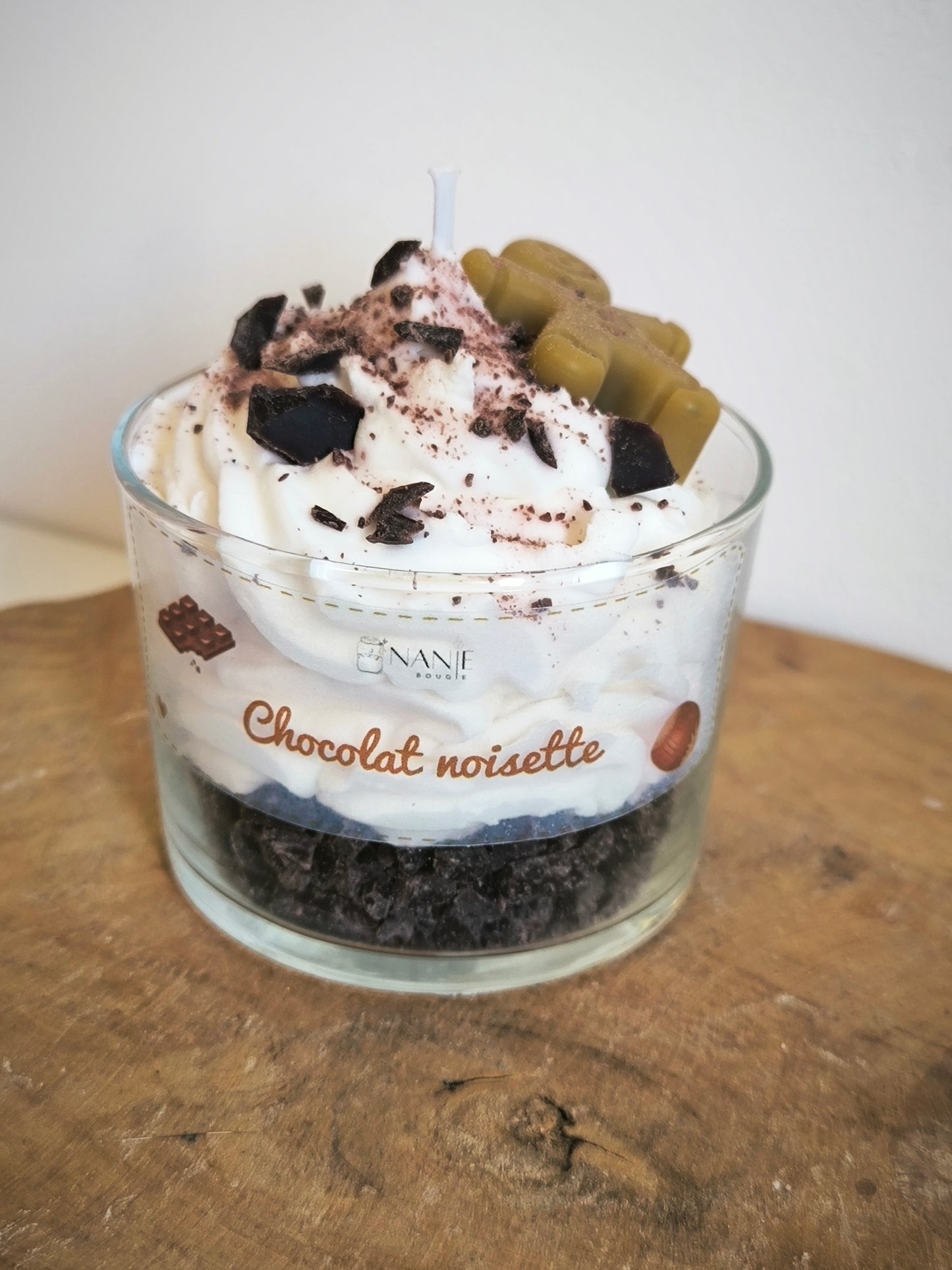 Bougie gourmande - Chocolat Noisettes