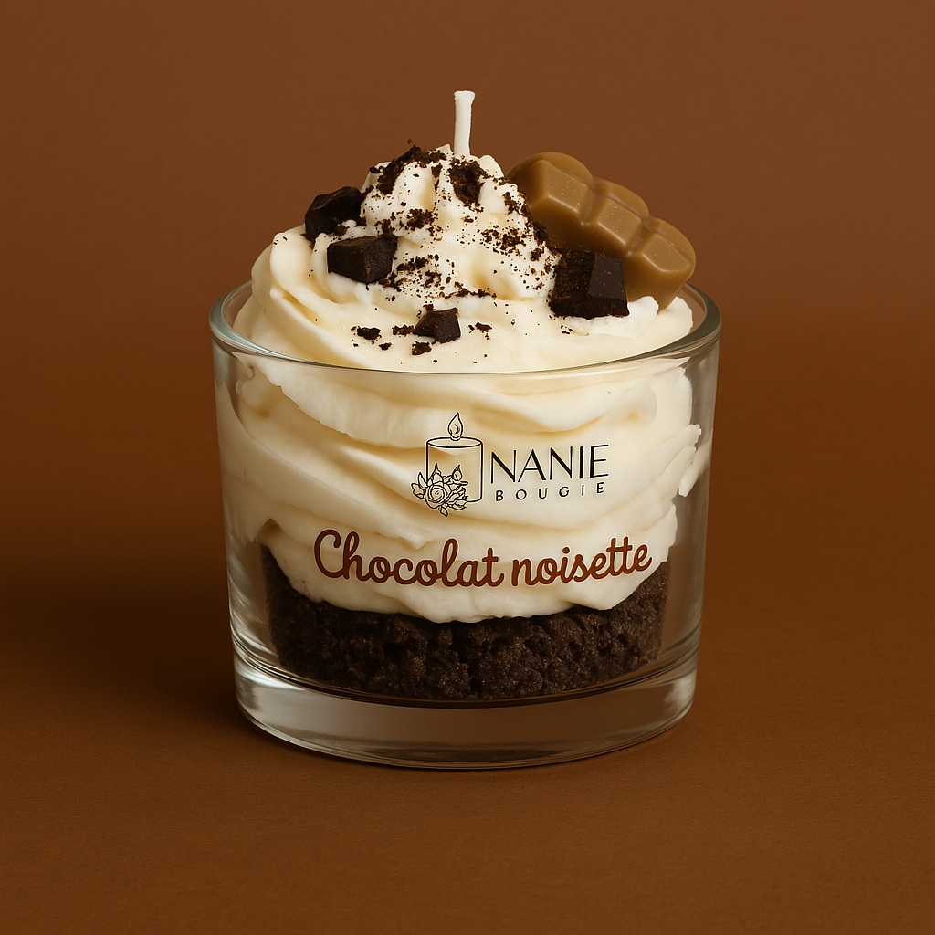 Bougie gourmande - Chocolat Noisettes